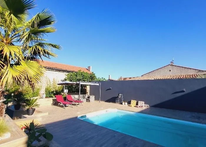 Studio Prive Attenant Villa Piscine
